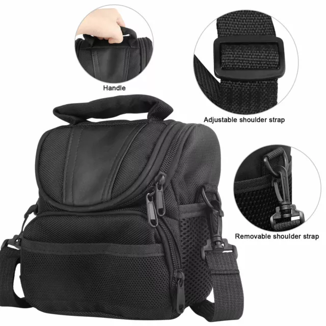 Camera Protective Bag Shoulder Pouch Zipper Case for Nikon Canon Sony DSLR NEU