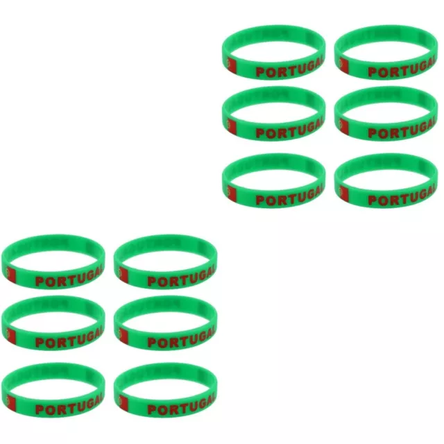 12 Pcs Country Wrist Bands Wristband Silicone Bracelets Rural Football