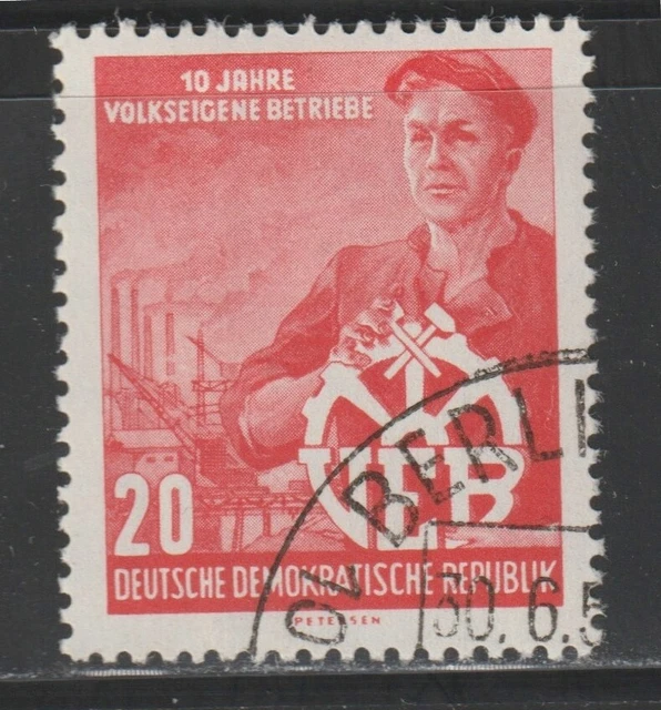 DDR MiNr. 527 -  10 Jahre volkseigene Betriebe - gestempelt