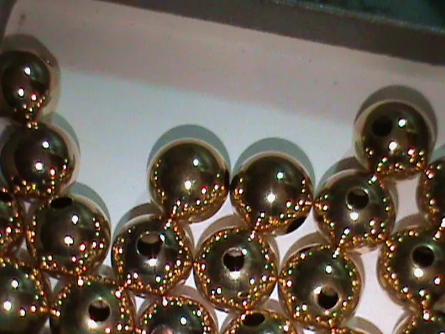 Heavy 5 MM Round 14kt Gold Filled Beads Seamless Beads 5 MM Beads 35 Pcs.