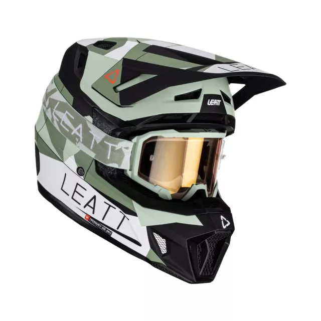 LEATT 7.5 Motocross protective helmet with motorcycle mas Man XL - 1023010654