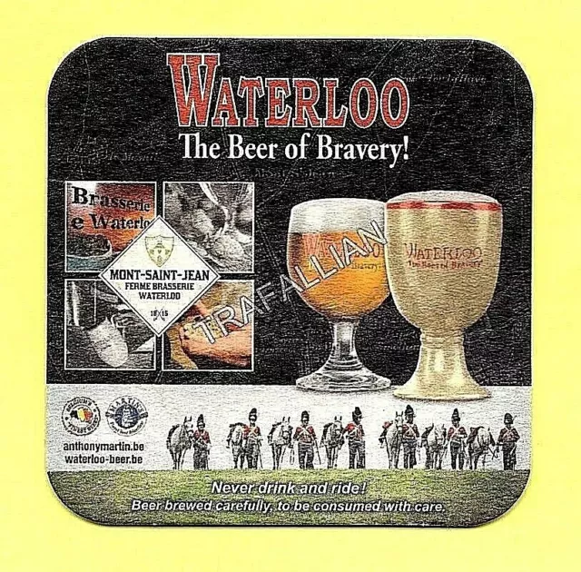 ANCIEN SOUS-BOCK  WATERLOO coaster beermat bierdeckel
