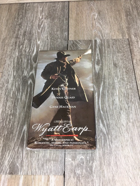 Wyatt Earp 2 VHS Box Set Kevin Costner Dennis Quaid Gene Hackman VTG 1994