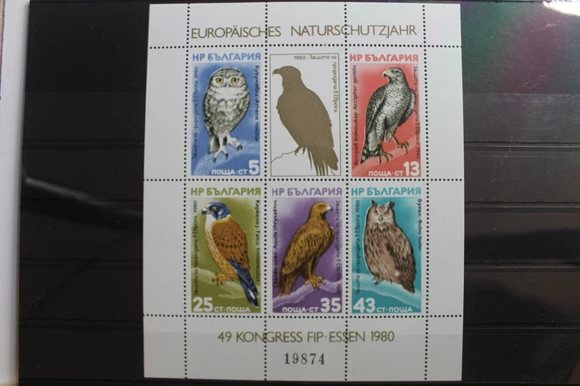 Bulgarien Block 105 postfrisch Vögel #SL505