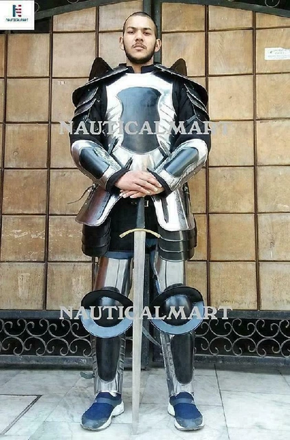 MEDIEVAL LARP KNIGHT Wearable Full Suit Of Armor Size 6 Feet X-Mas ...