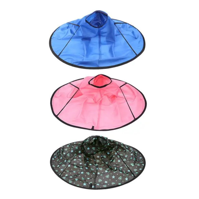 fr Foldable Adult Kids Hair Cutting Cloak Salon Hairstyle Round Umbrella Cape