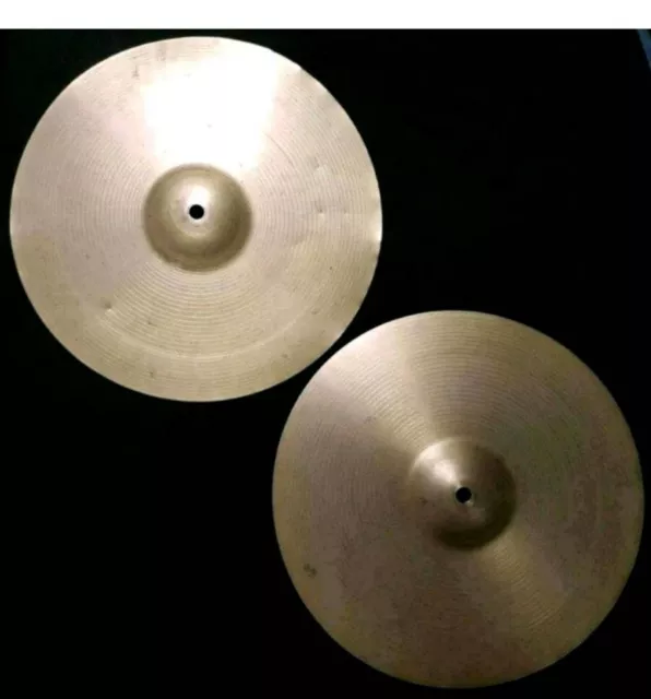 Vintage 14" no name Hihat Hi-hat Becken Cymbals