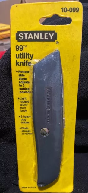 Vintage Stanley Adjustable Utility Knife Tool No. 10-099  NEW Old Stock