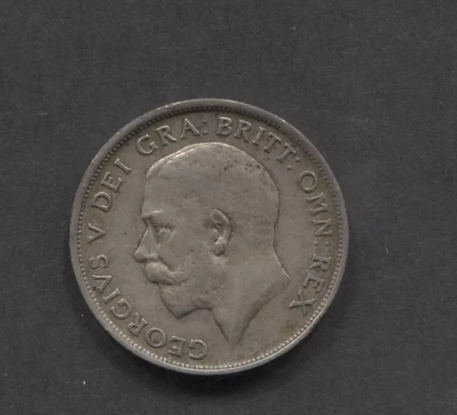 1917-Great Britian-1 Shilling Silver Coin-VF- KM816