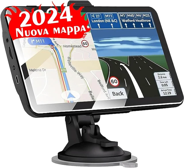 NAVIGATORE SATELLITARE PER Auto Camion, 2024 7 Pollici GPS Navigatore ...