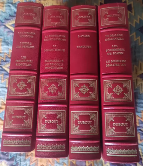 Theatre De Moliere Illustre Par Dubout Edition Trinkvel 4 Volumes 1954