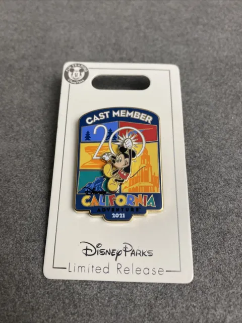 DCA California Adventure Cast Member Exclusive 20 Years Mickey Disney Pin