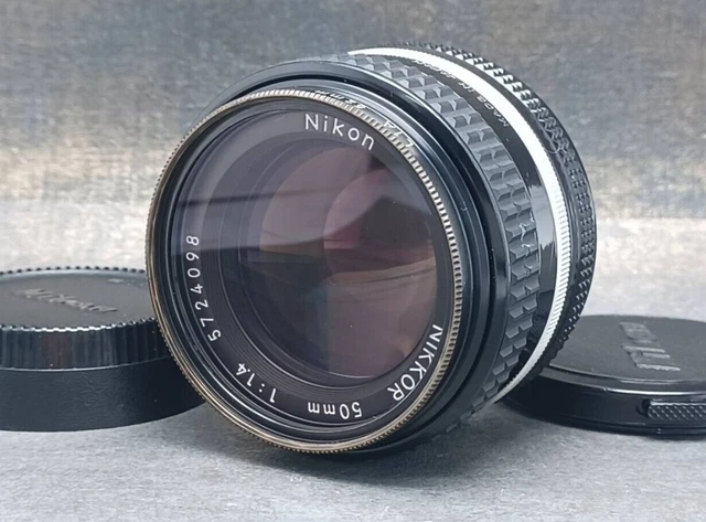 [Near MINT] NIKON Ai-S NIKKOR 50mm F1.4 MF Standard Lens AiS w/filter from Japan