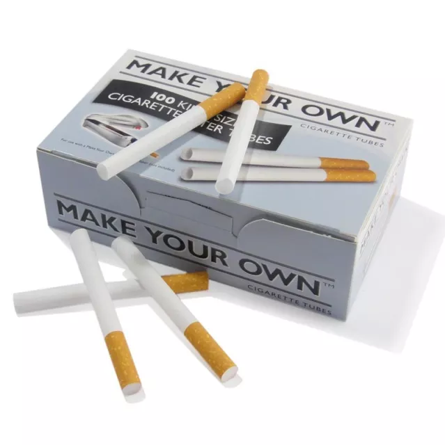 Make Your Own RIZLA CIGARETTE King Size Filter Tubes... Box of 100.. New Concept