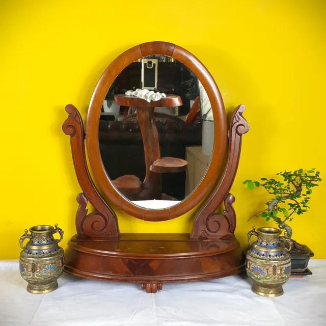 Victorian Mahogany Swing Dressing Mirror - F140