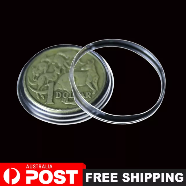 20PCS Coin Capsules For Australian $1 Coin Holder 25mm One Dollar Display Case