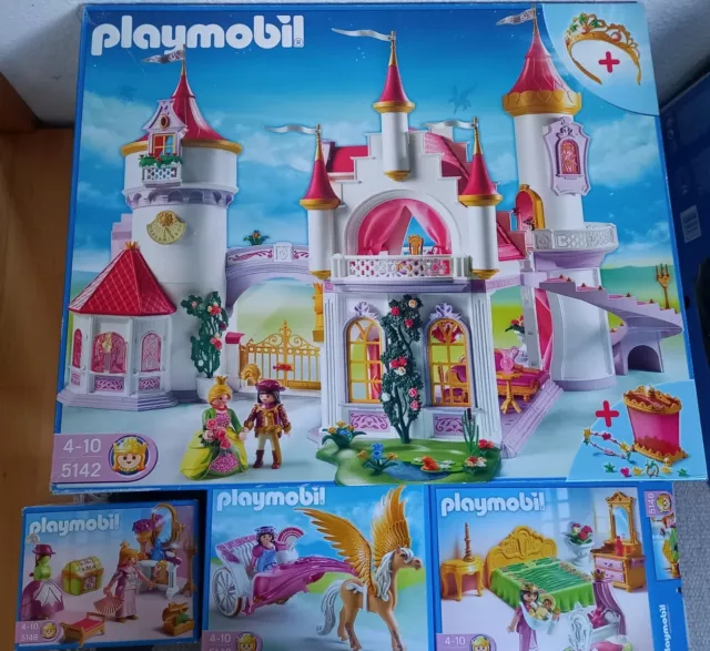 Playmobil Set Traumschloß Prinzessin Märchen Kutsche Schlafzimmer Ankleidezimmer