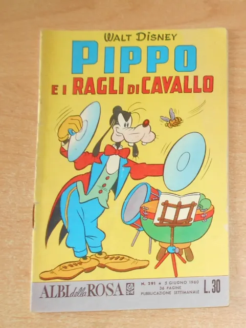 Ed.mondadori Serie  Albi Della Rosa N°  291  1960  Originale !!!!! Pippo