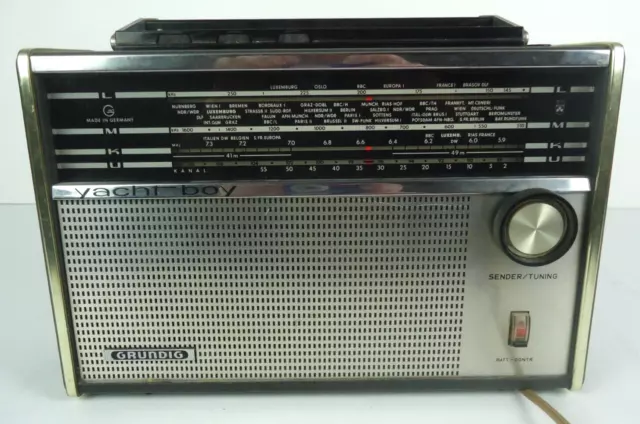 GRUNDIG YACHT BOY Receiver Radio Portable Vintage - WORKS - READ $99.99 ...