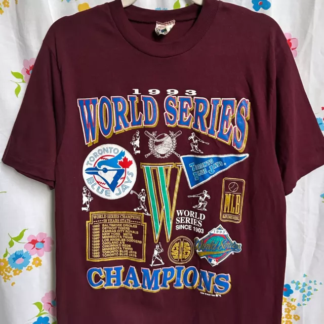 90s Vintage Toronto Blue Jays T-shirt 1993 World Series Champions MLB Baseball