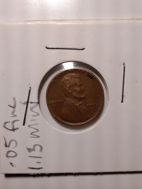 GEM RED BU 1954-S LINCOLN WHEAT CENT San Francisco Mint
