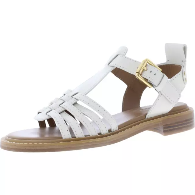 See by Chloe Womens White Leather Slingback Sandals 39 Medium (B,M) BHFO 5516