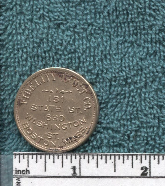 FIDELITY ドンキーコート　M MADE IN U.S.A FIDELITY , TRUST Co. Boston, Mass. Good For 50c/$5 *z81