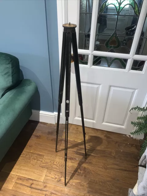 Antique vintage JAYNAY 'Quickset' WOODEN TRIPOD camera travel stand photograph 2