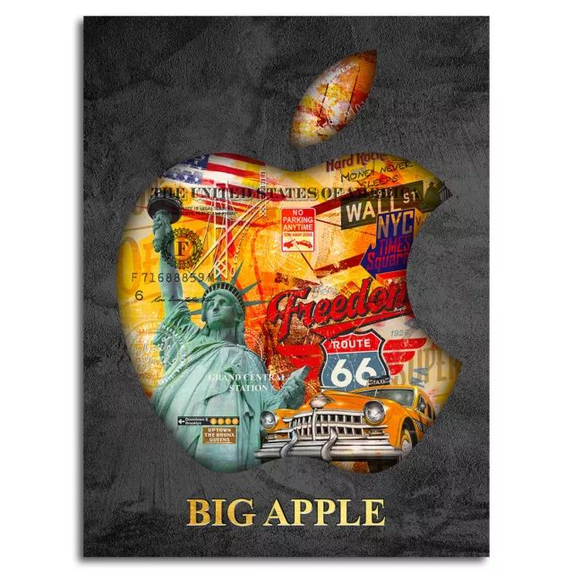 Acrylglasbild New York Big Apple Pop Art Wand Bilder Kunstdruck Deko Amerika Usa 3