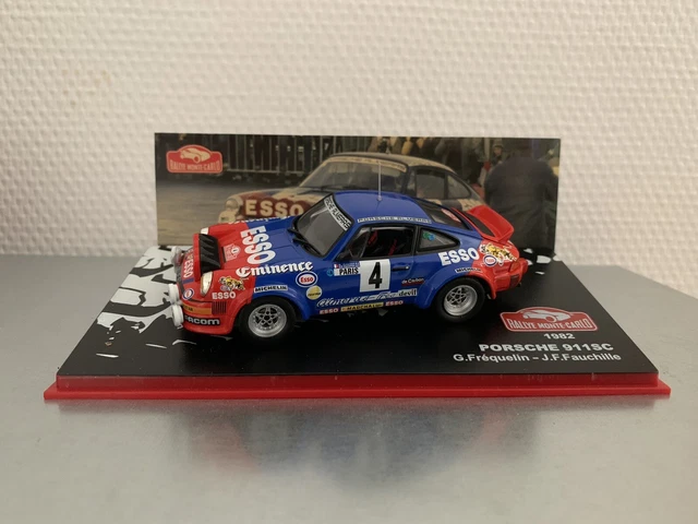 Modèle Réduit Porsche 911 SC Rallye Monte Carlo 1982 N°8 - IXOMODELS 1/43, Métal Et Plastique