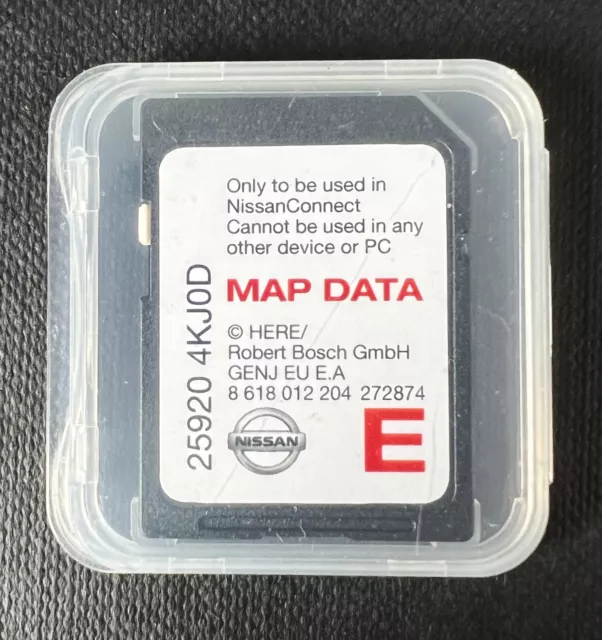 Genuine Nissan Connect 3 Sat Nav Navigation Sd Card 2018 25920 4Kj0D