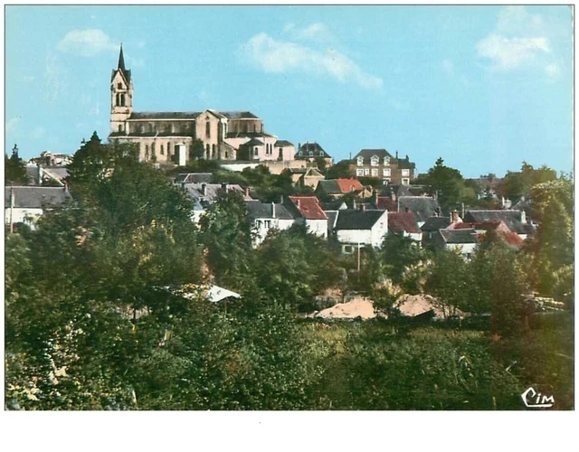 58 .n°34823.lormes l eglise vue de narveau. cpsm 15 x 10.5 cm .