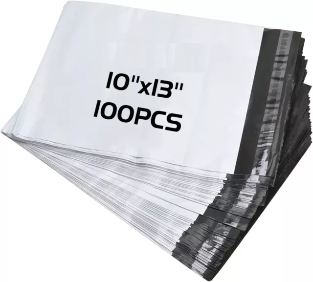 100 10"x13" Light Poly Mailer 2 Mil Shipping Mailing Packaging Envelope Bags