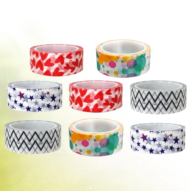 8 piezas cinta de papel hágalo usted mismo cinta de enmascaramiento de color cinta de washi artesanía