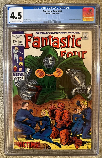 Fantastic Four #86 Marvel Comic (1969) CGC 4.5 Doctor Doom