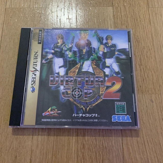 Virtua Cop Sur Sega Saturn - Version NTSC-J Japon - Sans Jaquette Arrière