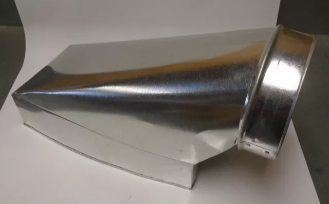 6" x 12" rectangular to 6" round End/Torpedo Register Boot - NEW!