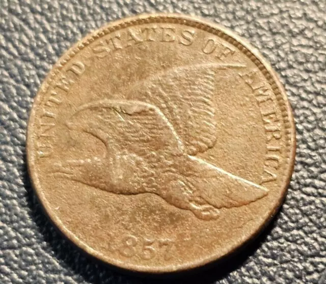 1857 flying eagle cent #2 XF condition