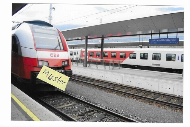 Foto: Bahnhof SPITTAL am Millstättersee mit ÖBB Eisenbahn, Österreich, Kärnten,