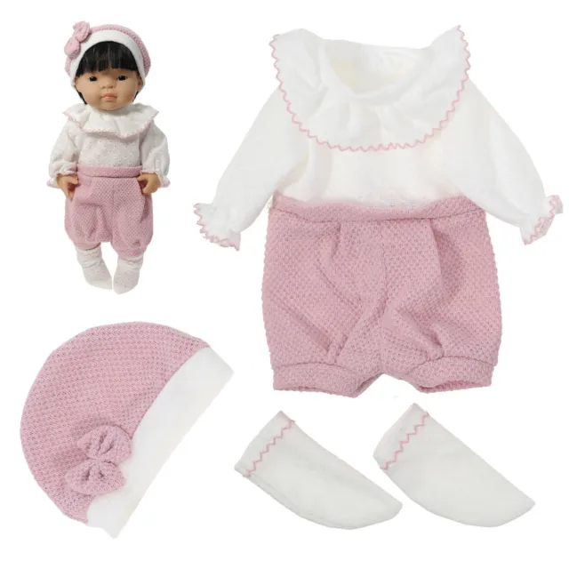 Dolls Clothes W/Hat+Socks 3PCS Cute Outfit Fit for 14-16" Reborn Baby Dolls Girl