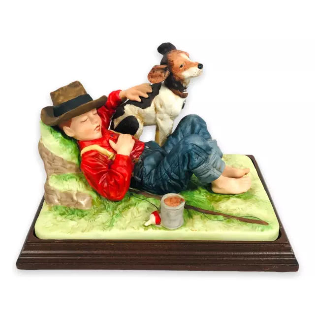 Norman Rockwell Four Seasons Spring Adventurers Between Adventures Figurine