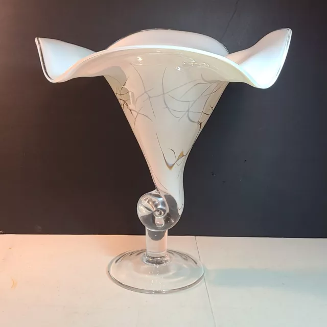 Elegant and Decorative Classic Gyser Art Glass Vase Hand Made JOZEFINA ATELIER