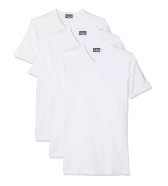 Set 3 Maglie Mezza Manica Navigare Intime Uomo Collo a V In Caldo Cotone
