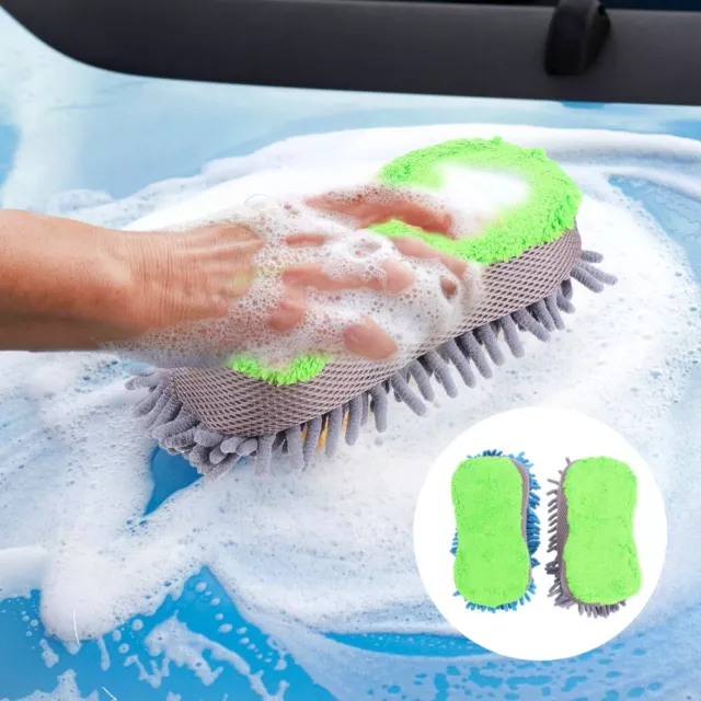 2 Pcs Car Cleaning Sponge Kitchen Washing Sponges Whiteboard Eraser Small Tools