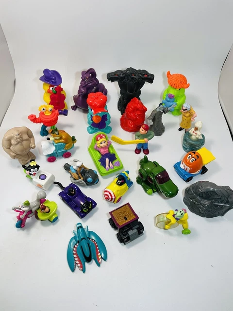 Vintage Random Lot of 25 McDonalds Happy Meal Animaniacs, Batman, Hercules etc