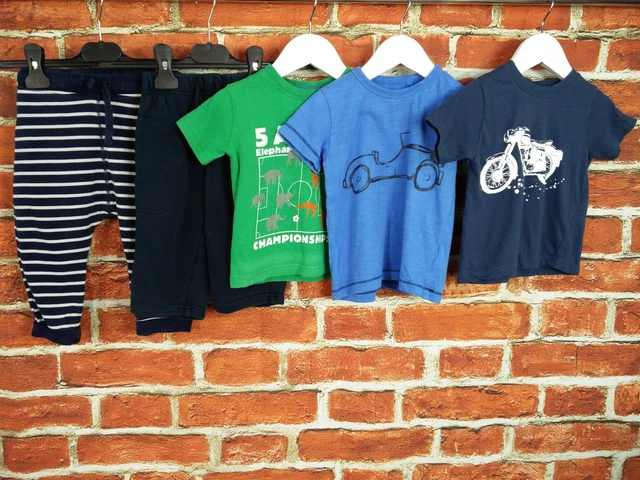 Baby Boy Bundle Aged 12-18 Months Next Gap M&S Joggers T-Shirt Animals Bike 86Cm