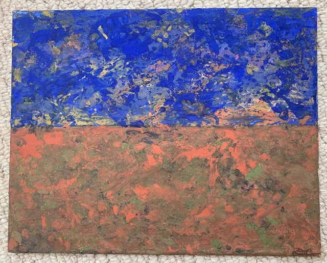 “Abstract Scenery” 8x10” OOAK Piece Abstract Painting On Canvas