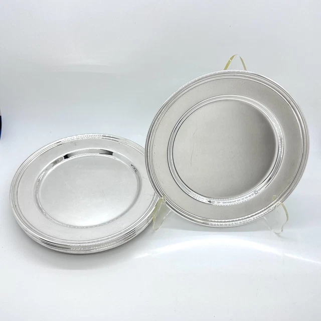 (8) International Sterling Silver 5-7/8" Bread & Butter Plates Set H575 Vintage
