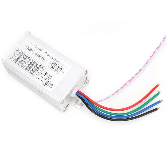 Brushless Motor Speed Controller DC9-60V PWM Stepless Variable Speed