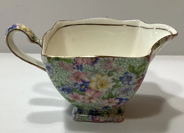 Vintage Royal Winton Grimwades Made in England Old Cottage Ascot Creamer 2